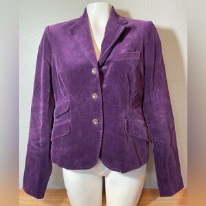 Ralph Lauren Purple Corduroy Blazer
